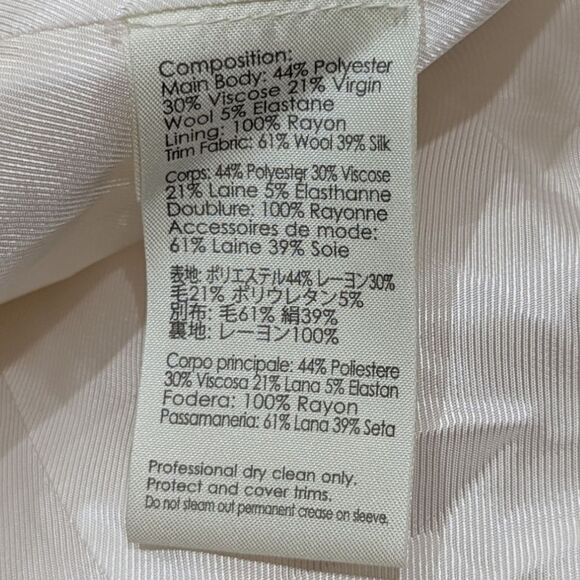 3.1 Phillip Lim Ivory Chic Blazer with attached Vest Women's Size 6 - Picture 9 of 9